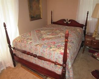 Quality antique bed with Beauty Rest mattress