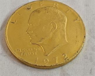 Gold Plated Eisenhower Dollar