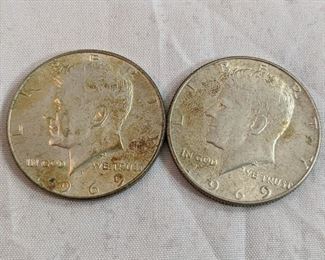 1969 Kennedy Half Dollars