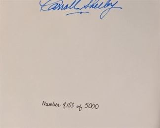 Shelby Mustang  Book Signed By Carroll Shelby