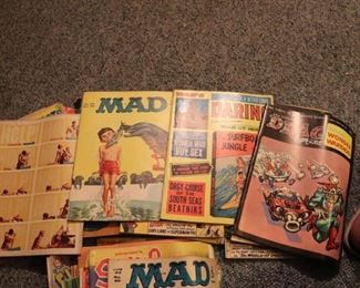 Vintage comics and magazines 