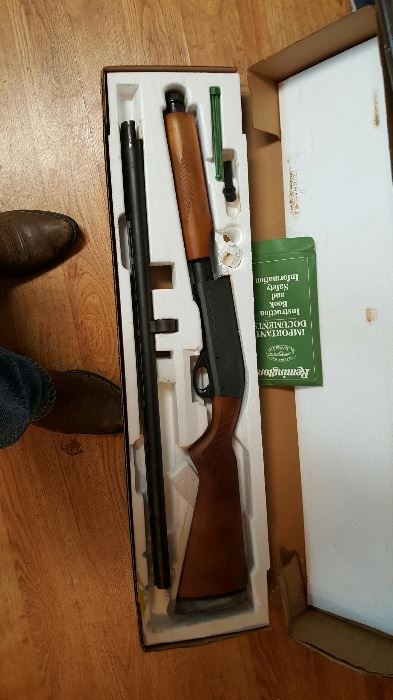 Brand new in the box Remington 12 gauge shotgun.