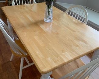 Farm house kitchen table and 4 chairs