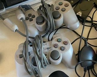PlayStation 2 game console v3 steering wheel, guitar, controllers, games etc. N/A D966