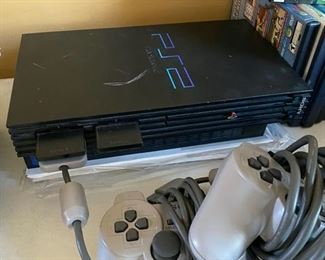 PlayStation 2 game console v3 steering wheel, guitar, controllers, games etc. N/A D966