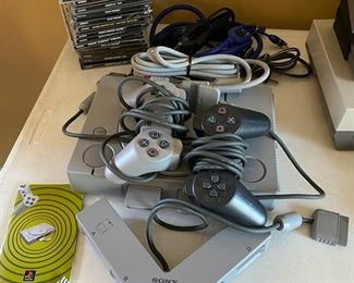Sony classic PlayStation with games, controllers, etc. N/a D965