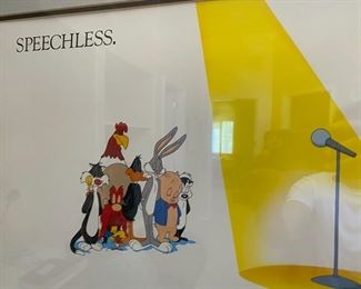 Mel Blanc Speechless Tribute Warner Bros Framed Print Art 32 x 21 D945
