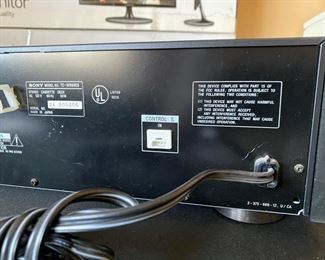 Sony TC-WR99ES High End Dual Cassette Deck parts repair 18x13x4.5 HxWxD D955