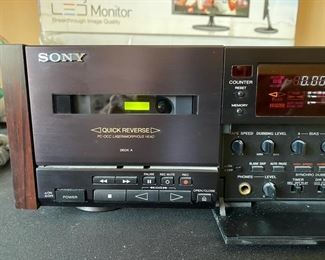 Sony TC-WR99ES High End Dual Cassette Deck parts repair 18x13x4.5 HxWxD D955
