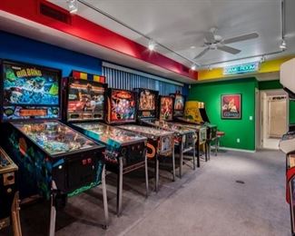 Private Arcade Room, Not All are for Sale