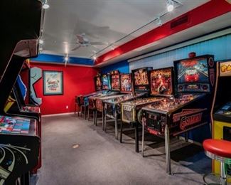 Private Arcade Room, Not All are for Sale