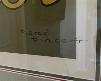 peugeot rene vincent framed print framed 42x34 D939
