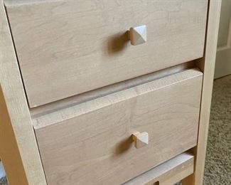 Baronet Ungava Wood and Ebony Night stands (pair) 16x16x28 each HxWxD D931