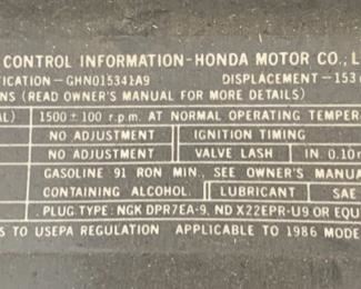 1986 Honda Elite 150 Deluxe Motor Scooter CH150DG Moped 19658