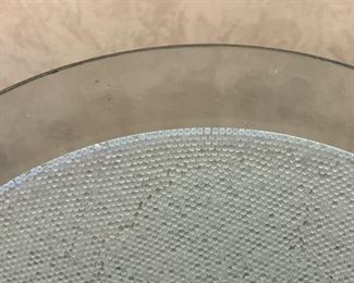 12in Luminglas Plasma Plate Disc 12x12x5in HxWxD 19637