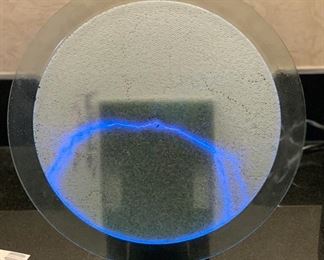 12in Luminglas Plasma Plate Disc 12x12x5in HxWxD 19637