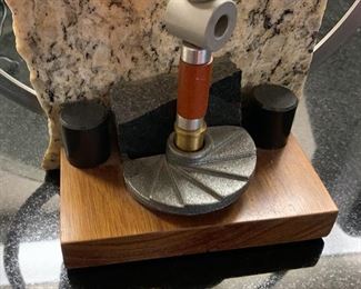 Artist Made Clock Modern 9x9x4in HxWxD 19636