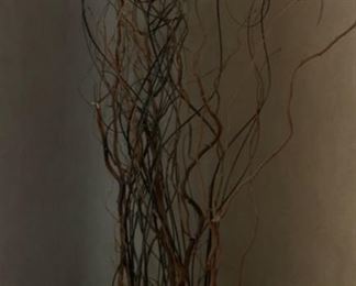 Decor Pot with branches 23in H x 12in diameter 19633