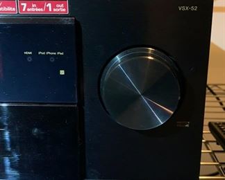 Pioneer Elite VSX-52 7.2 Channel Home Theater Receiver 7x17x17in HxWxD 19626