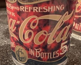 8pc Coca Cola Plastic Short Tumblers 4x 3.25 Diameter 19618