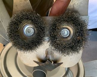 Scrap Metal Art Owl 20x20x8in HxWxD 19610