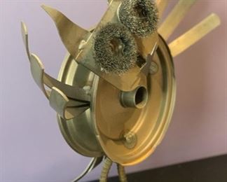 Scrap Metal Art Owl 20x20x8in HxWxD 19610