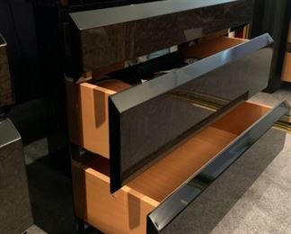 Giorgio Collection Italy Contemporary Nightstands PAIR Quintessential Home Furnishings 19x23x16in HxWxD 19602