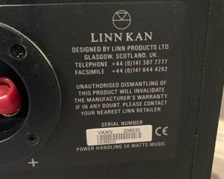 LINN KAN Bookshelf Speakers HI-Fi 12x7.5x7.5in HxWxD 19594