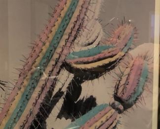 1988 C. Martin Cactus I Signed Litho Framed 31x26x1in HxWxD 19593