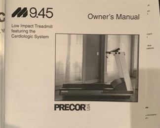 Precor M9.45 Treadmill Comercial grade 49x28x80in HxWxD 19584