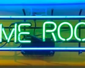 Art Deco Neon Game Room Sign 8x40x9in HxWxD 19580