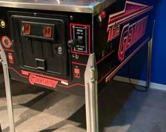 1992 Williams The Getaway High Speed II Pinball Machine Coin op 80x29x57in HxWxD 19574