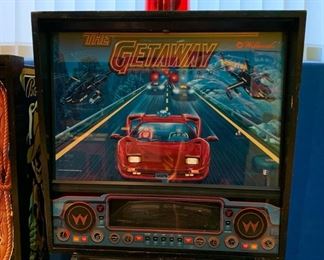 1992 Williams The Getaway High Speed II Pinball Machine Coin op 80x29x57in HxWxD 19574