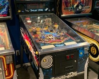 1993 Bally Twilight Zone Pinball Machine Coin op	74x29x57	HxWxD	19572