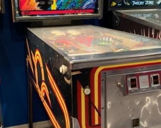 1980 Williams Multi-Ball Firepower Pinball Machine Coin op 71x30x54in HxWxD 19571