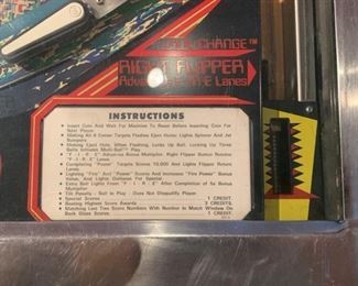 1980 Williams Multi-Ball Firepower Pinball Machine Coin op 71x30x54in HxWxD 19571
