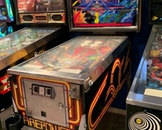 1980 Williams Multi-Ball Firepower Pinball Machine Coin op 71x30x54in HxWxD 19571