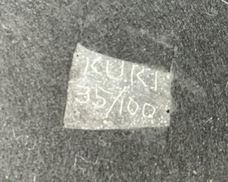 KuKi 35/100 Abstract Stone Sculpture 35x12x8in HxWxD 19564