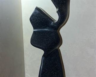 KuKi 35/100 Abstract Stone Sculpture 35x12x8in HxWxD 19564