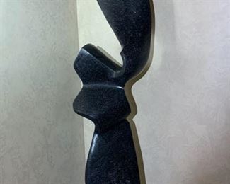 KuKi 35/100 Abstract Stone Sculpture 35x12x8in HxWxD 19564