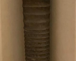 Carved Wood Decor Vase Vase: 36in H x 7in Diameter 19563