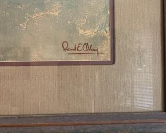 Framed Art by Rond E Cloley 52x37x1.5 HxWxD GD120