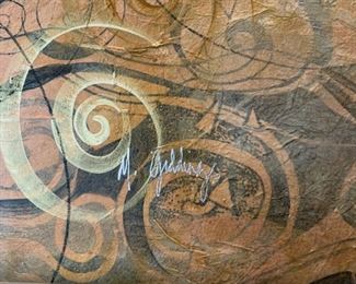 Large Canvas Art Ancient Path X by Mari Giddings 36x90x2 HxWxD GD119