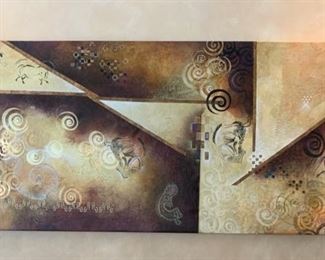 Large Canvas Art Ancient Path X by Mari Giddings 36x90x2 HxWxD GD119