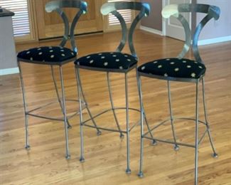 3Pc Shaver- Howard Contemporary Bar Stools Counter Height Chairs LIDO 44x17x20in seat height: 31in 19559