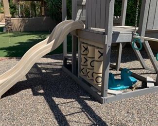Huge Outdoor Kids Play structure Swing set Play Center 118x170x204in HxWxD 19552