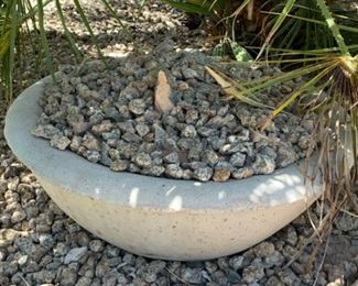 #2 Sm Bowl Concrete Pot 8in H x 21in Diameter 19550