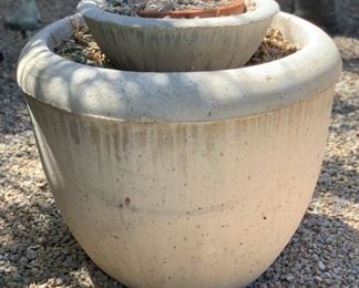 #2 Huge Outdoor Concrete Pot 28in H x 35in Diameter 19549