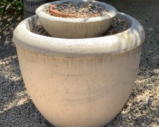 #2 Huge Outdoor Concrete Pot 28in H x 35in Diameter 19549