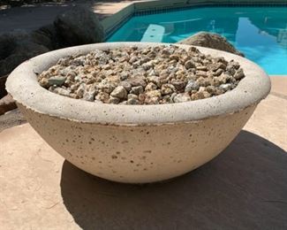 #1 Sm Bowl Concrete Pot 8in H x 21in Diameter 19548
